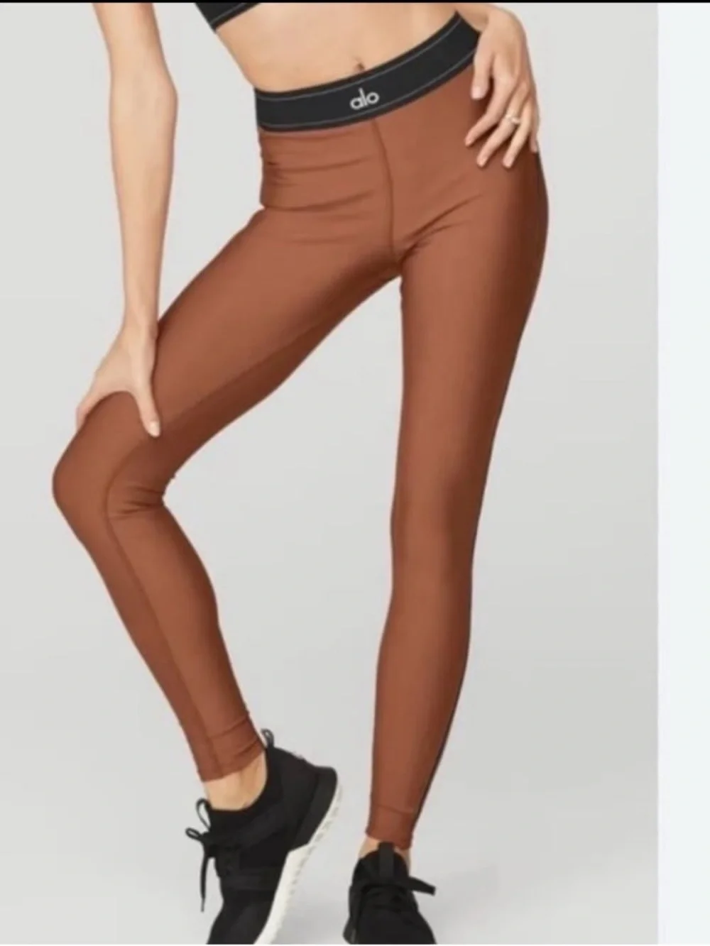 Alo Yoga Airlift Rust Brown High Waisted Leggings XS